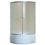 Душова кабіна з високим піддоном MIXXUS PLAIN SCT01-90x90x195-FB SATIN матове скло 4мм (MI6894)