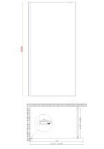 Душова перегородка Walk-In KOER SR SP01-120x200-TR-01 прозоре скло EASY CLEAN 8мм хром (KR5394)