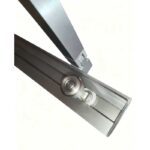 Шторки скляні на ванну розсувні KOER SR BS06-120x150-TR-07 прозоре скло EASY CLEAN 6мм графіт (KR5947)