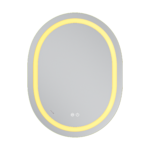 Дзеркало MIXXUS PREMIUM ELLIPSE MV05-80x60-REVERSE з LED Touch, Anti-fog, димером (3-6,5kK) (MP6642)