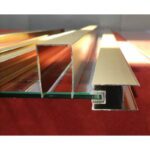 Шторки скляні на ванну розсувні KOER SR BS06-120x150-TR-12 прозоре скло EASY CLEAN 6мм матове золото (KR5946)