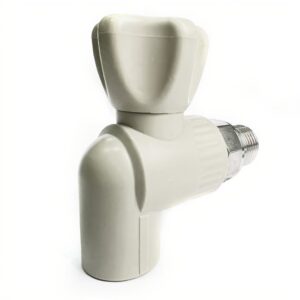 Кран радіаторний PP-R SANTAN Profi 20х1/2" кутовий кульовий з накидною гайкою