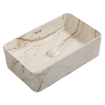 Раковина накладна MIXXUS PREMIUM QUADRO-0208 MARBLE 480х315х140mm (перелив) (MP6518)