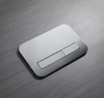 Панель змиву KOER KT-0609-01 240x160x7mm пластикова, кнопка лінійна (колір хром) (KR6130)