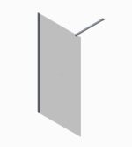 Душова перегородка Walk-In KOER SR SP01-120x200-TR-01 прозоре скло EASY CLEAN 8мм хром (KR5394)