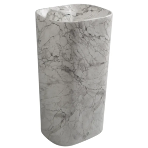 Раковина моноблок MIXXUS PREMIUM DIVERSE-1101 MARBLE 460х380х840mm (отвір під змішувач, перелив) (MP6575)