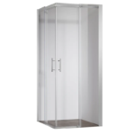 Душова кабіна без піддону KOER SR SC03-90x90x200-TR-01 прозоре скло EASY CLEAN 6мм хром (KR5356)