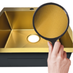 Мийка з нерж. сталі MIXXUS MH5050 MICRO DECOR BRUSHED GOLD (3.0/0.8) (колір матове золото) (MI8214)