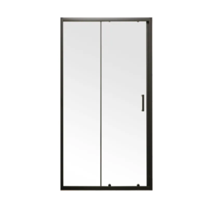 Двері у нішу розсувні MIXXUS PREMIUM DIVERSE SD01-100x185-TR BLACK прозоре скло 5мм (MI6876)