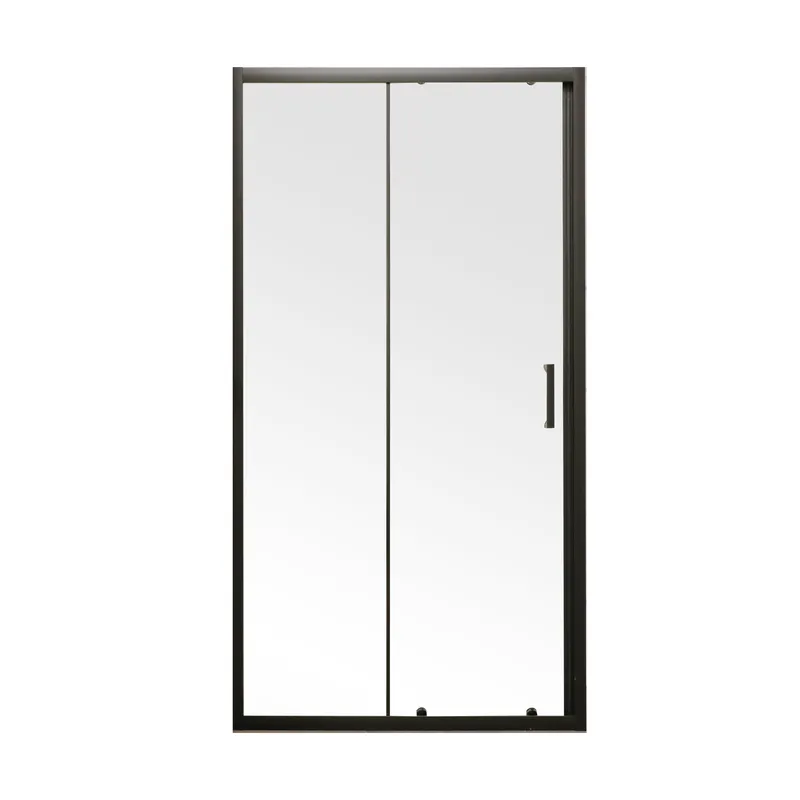 kcs-849dce85cacf30179d1b05e6.png Двері у нішу розсувні MIXXUS PREMIUM DIVERSE SD01-100x185-TR BLACK прозоре скло 5мм (MI6876)
