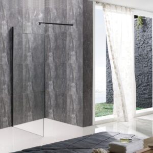 Душова перегородка Walk-In MIXXUS PREMIUM FLAT SP02-120x200-TR BLACK прозоре скло 8мм (MI6857)