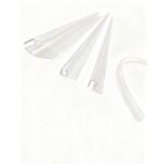 Шторки скляні на ванну розсувні KOER SR BS06-120x150-TR-07 прозоре скло EASY CLEAN 6мм графіт (KR5947)