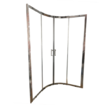 Душова кабіна без піддону KOER SR SC04-90x90x195-TR-02 прозоре скло EASY CLEAN 5мм SS COLOR (KR5682)