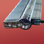 Шторки скляні на ванну розпашні KOER SR BS01-80x140-TR-01 прозоре скло 6мм хром (KR5400)