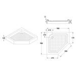 Душова кабіна з низьким піддоном MIXXUS LINES SCT01-90x90x198-TR CHROME прозоре скло 6мм NEW (MI8370)