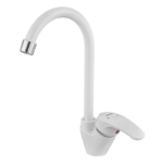 Змішувач для кухні PLAMIX AFINA-011 WHITE (без підведення) (Колір білий) (PM0686)