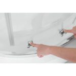 Душова кабіна без піддону KOER SR SC04-90x90x195-TR-02 прозоре скло EASY CLEAN 5мм SS COLOR (KR5682)