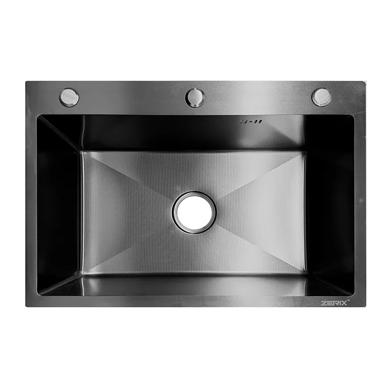 kcs-911725a72c43596f6d10dbfc.png Мийка з нержавіючої сталі ZERIX ZH6045 MICRO DECOR GRAPHITE (3.0/0.8) (колір графіт) (ZX6177)