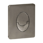Панель змиву KOER KT-0606-07 157x198x3mm пластикова, кнопка закруглена (колір графіт) (KR5712)