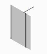 Душова перегородка Walk-In KOER SR SP03-120x200-TR-01 прозоре скло EASY CLEAN 8мм хром (KR5398)