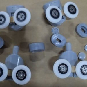 Комплект роликів для душових кабін подвійні колеса MIXXUS ROLLERS SCP04-2x2 GRAPHITE 2 верхні + 2 нижні колір сірий (MI8164)