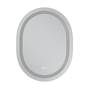 Дзеркало MIXXUS PREMIUM ELLIPSE MV05-80x60-REVERSE з LED Touch, Anti-fog, димером (3-6,5kK) (MP6642)