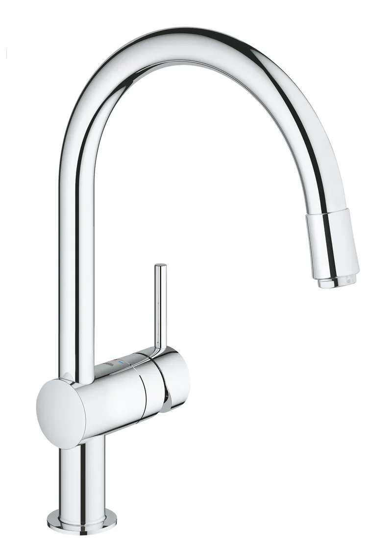 kcs-9f09964a34ad04b70dff1703.png Змішувач для кухні з висувним виливом Grohe Minta (32918000)