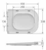 Унітаз-компакт MIXXUS QUADRO-0404-T1 620x355x805mm система змиву TORNADO 1.0 (MI6688)