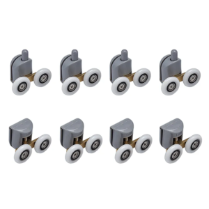 Комплект роликів для душових кабін подвійні колеса MIXXUS ROLLERS SCP03-4x4 GRAPHITE 4 верхні + 4 нижні колір сірий (MI8163)