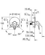 Змішувач для душу Grohe Eurostyle (33635003)