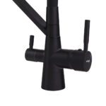 Змішувач для кухні MIXXUS PREMIUM MAGNET 021 BLACK REFL.BLACK з гнучким виливом з виходом для питної води (Колір чорний+вилив чорний) (MI6974)