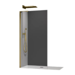 Душова перегородка Walk-In KOER SR SP02-100x200-TR-12 прозоре скло EASY CLEAN 8мм матове золото (KR5396)