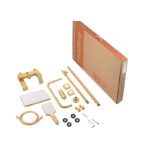 Душова колона зі змішувачем HAIBA GAUDI 009-J BRUSHED GOLD (Колір матове золото) (HB9584)