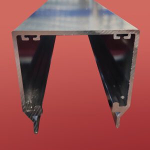 Двері у нішу розсувні KOER SR SD03-140x200-TR-01 прозоре скло EASY CLEAN 8мм хром (KR5385)