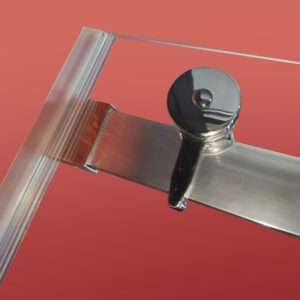 Бічна стінка до кабіни KOER SR SW01-90x200-TR-01 прозоре скло EASY CLEAN 8мм хром (KR5381)