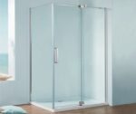 Душова кабіна без піддону KOER SR SC02-120x90x200-TR-01 прозоре скло EASY CLEAN 8мм хром (KR5354)