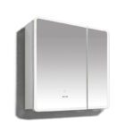 Дзеркальна шафка MIXXUS PREMIUM OLIVARY CM01-70x70x13 з LED Touch, димером, рег. яскравості (MI8295)