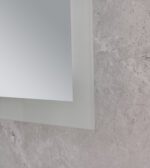 Дзеркало MIXXUS FLAT MR04-100x80 з LED Touch, Anti-fog, димером, рег. яскравості, годинником (MI6927)