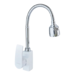 Змішувач для кухні MIXXUS MAGNUM 011 NUT WHITE-CHROME REFL. з гнучким виливом (Колір білий/хром) (MI6205)