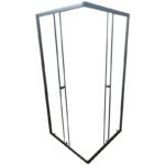 Душова кабіна без піддону MIXXUS CUBIC SC01-90x90x185-TR GRAPHITE прозоре скло 4мм (MI6907)