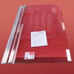 Шторки скляні на ванну розпашні KOER SR BS01-80x140-TR-01 прозоре скло 6мм хром (KR5400)