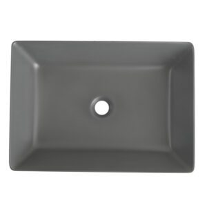 Раковина накладна MIXXUS PREMIUM QUADRO-0108 GRAY 550x390x145mm (MP6652)