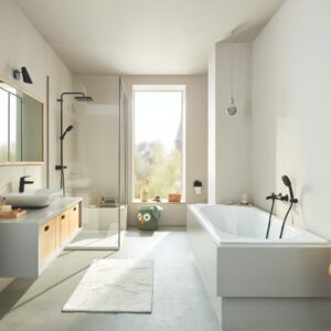 Душова система з термостатом для настінного монтажу Grohe Tempesta System 250 Cube (266892431)