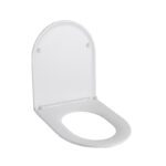 Сидіння-кришка для унітазу MIXXUS SEAT COVER ELLIPSE-BEVEL-2002 430x360x30mm дюропластове швидкознімне з мікроліфтом (MI8427)