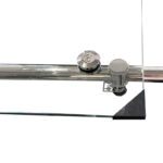 Двері у нішу розсувні KOER SR SD06-120x220-TR-01 прозоре скло EASY CLEAN 8мм хром (KR5367)