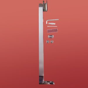 Двері у нішу розпашні KOER SR SD04-100x200-TR-01 прозоре скло EASY CLEAN 10мм хром (KR5386)