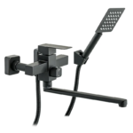 Змішувач для ванни MIXXUS KUB-006 EURO BLACK з нерж. сталі SUS304 (Колір чорний) (MI2811)
