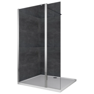Душова перегородка Walk-In KOER SR SP03-120x200-TR-01 прозоре скло EASY CLEAN 8мм хром (KR5398)