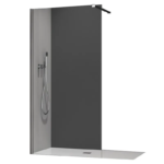 Душова перегородка Walk-In KOER SR SP01-120x200-TR-01 прозоре скло EASY CLEAN 8мм хром (KR5394)