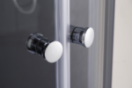 Бокс душовий з гідромасажем з високим піддоном MIXXUS STRONG SBH01-90x90x215-FB SATIN матове скло 4мм (MI6888)